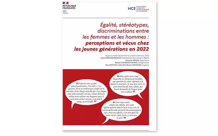 Égalité, stéréotypes, discriminations entre les femmes et les hommes : perceptions et vécus chez les jeunes générations en 2022