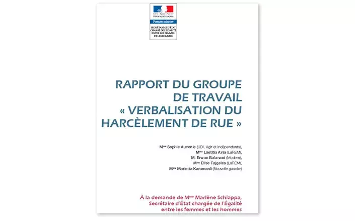 Verbalisation du harcèlement de rue : rapport du groupe de travail 