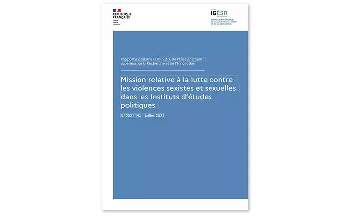 Rapport de la mission relative à la lutte contre les violences sexistes et sexuelles dans les instituts d’études politiques